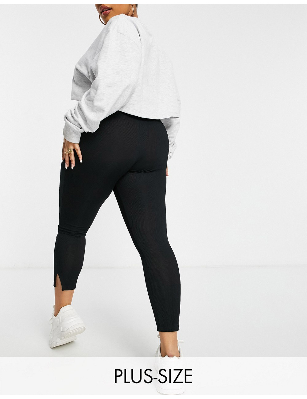 Yours ribbed leggings with...