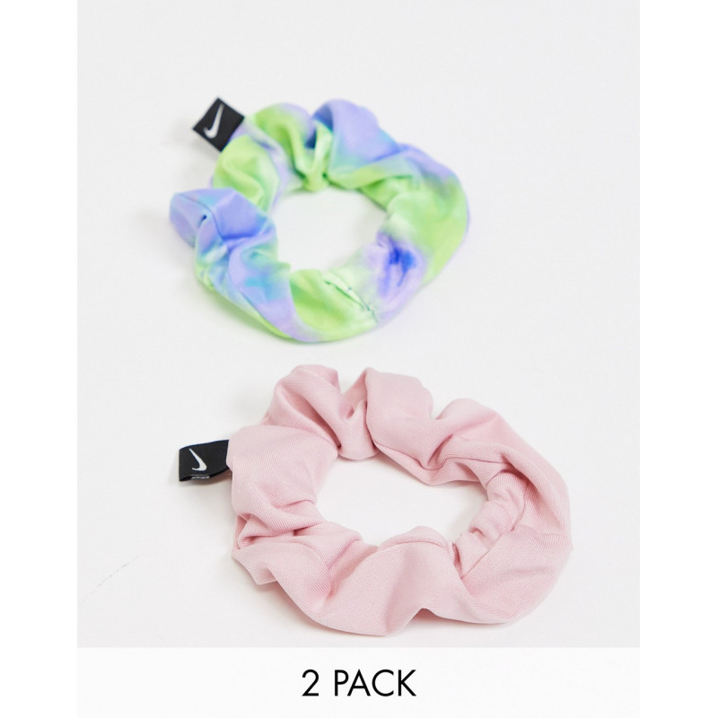 Nike 2 pack hair ties in pink