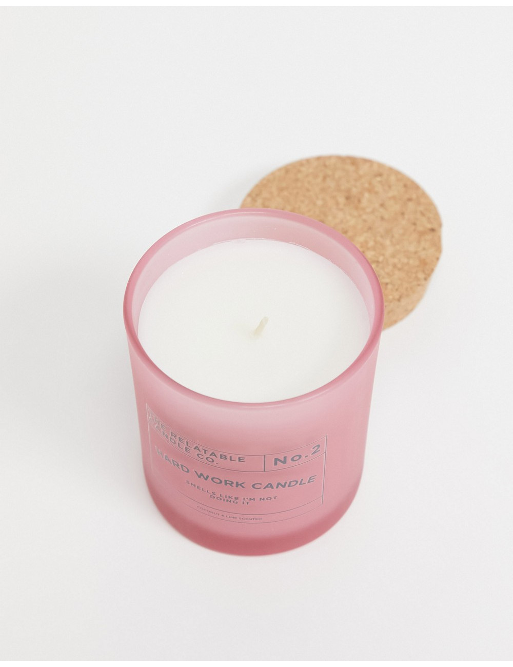 Typo candle with slogan...