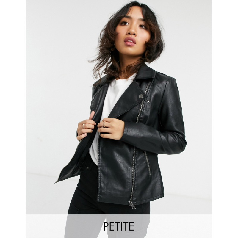 Only Petite faux leather...