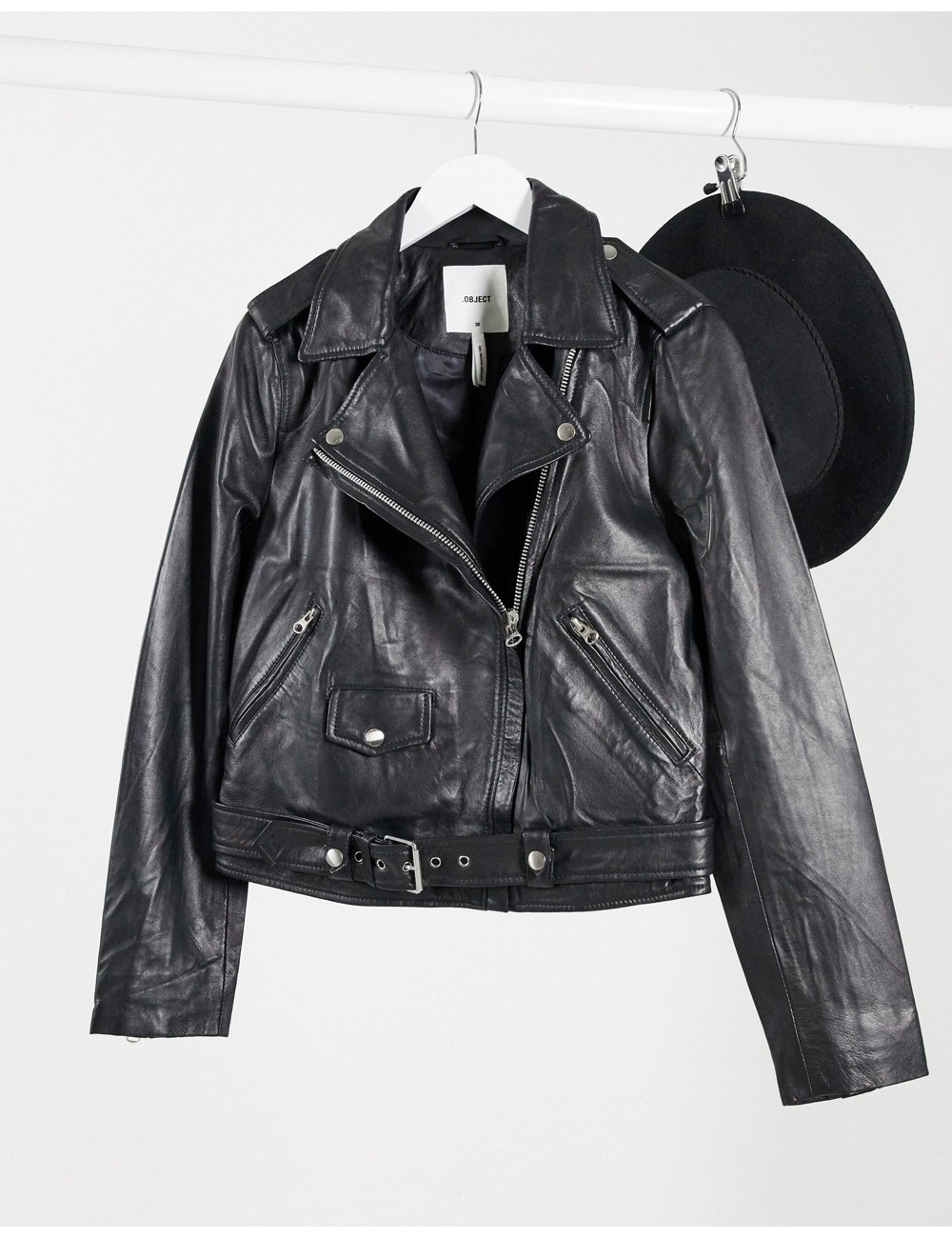 Object real leather jacket...