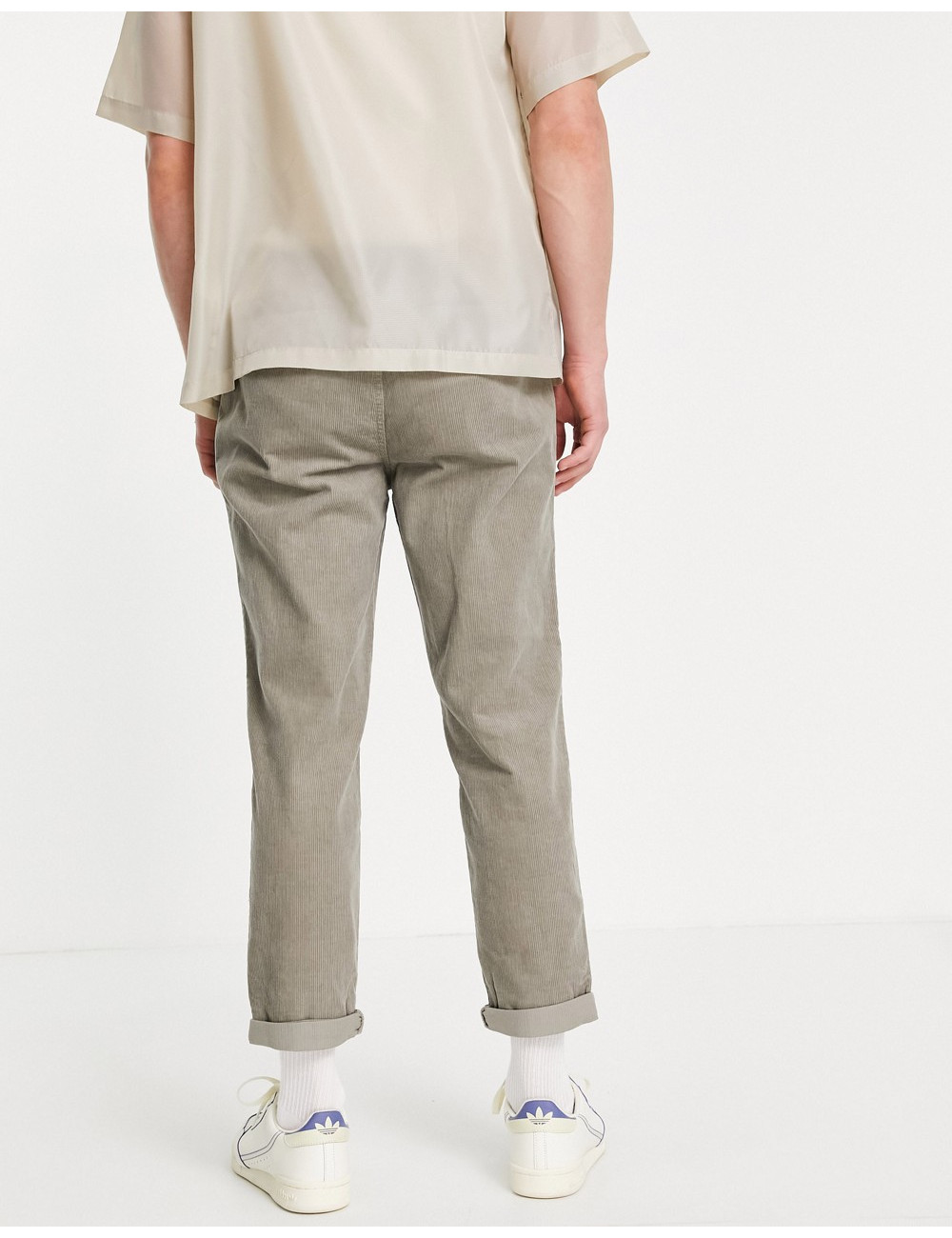 New Look cord jogger in taupe