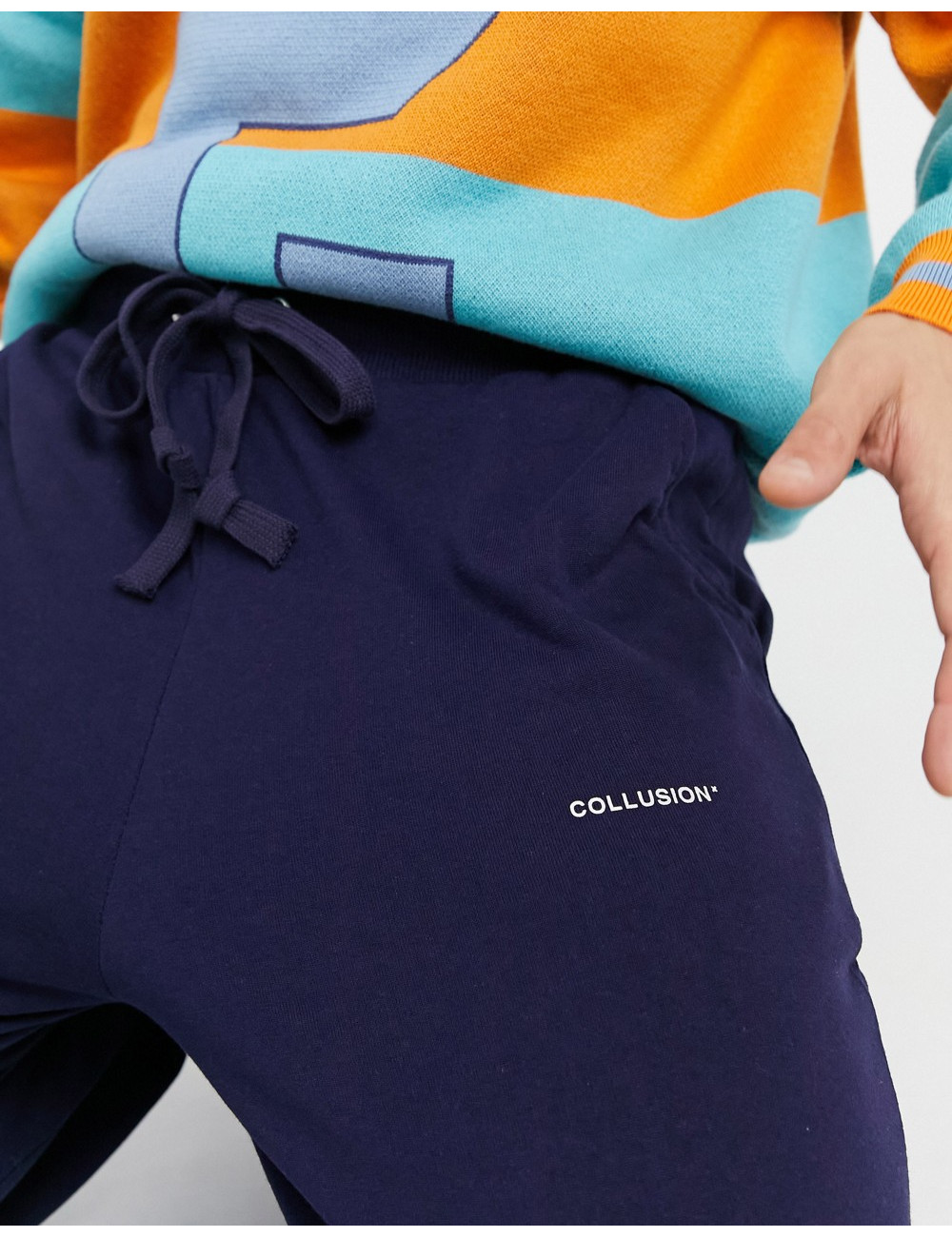 COLLUSION joggers with logo...