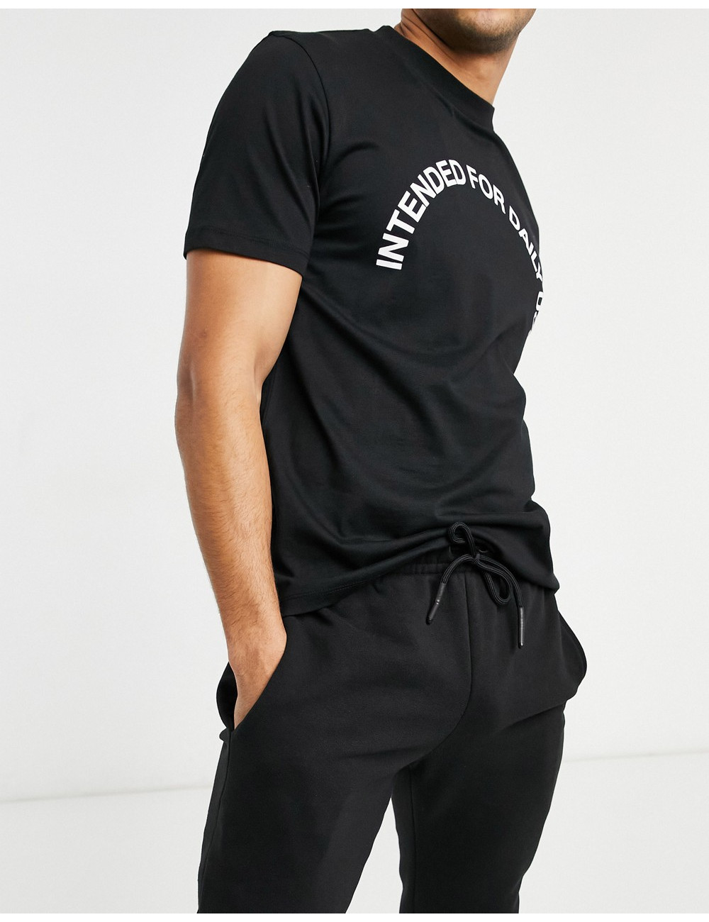 Only & Sons joggers in black