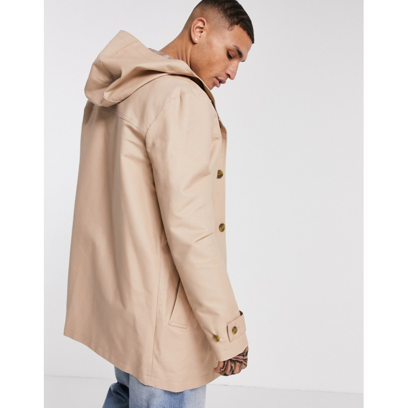 ASOS DESIGN hooded trench...