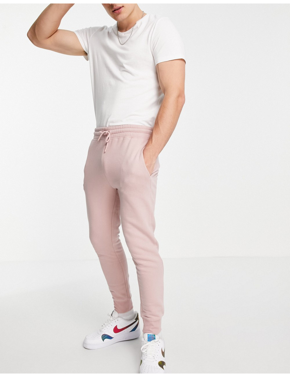 Topman co-ord jogger in pink