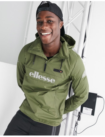 Ellesse ion overhead jacket with reflective logo in black hotsell