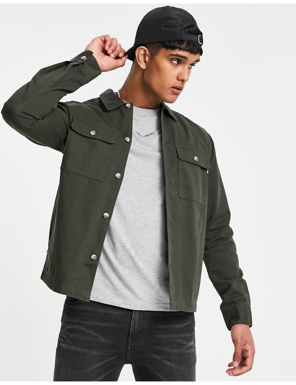 Only & Sons overshirt in...