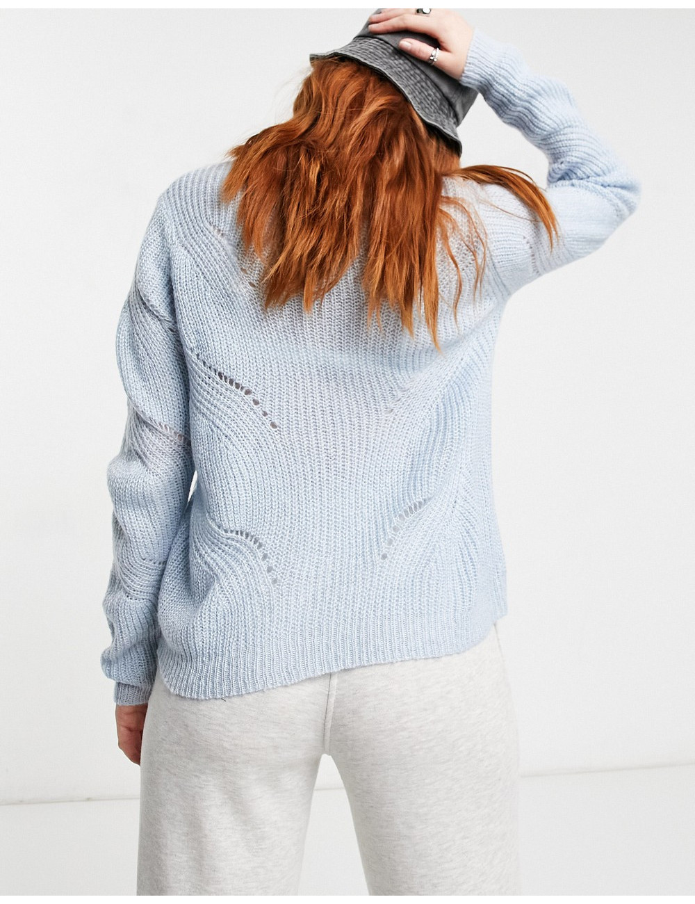 JDY knitted jumper with...