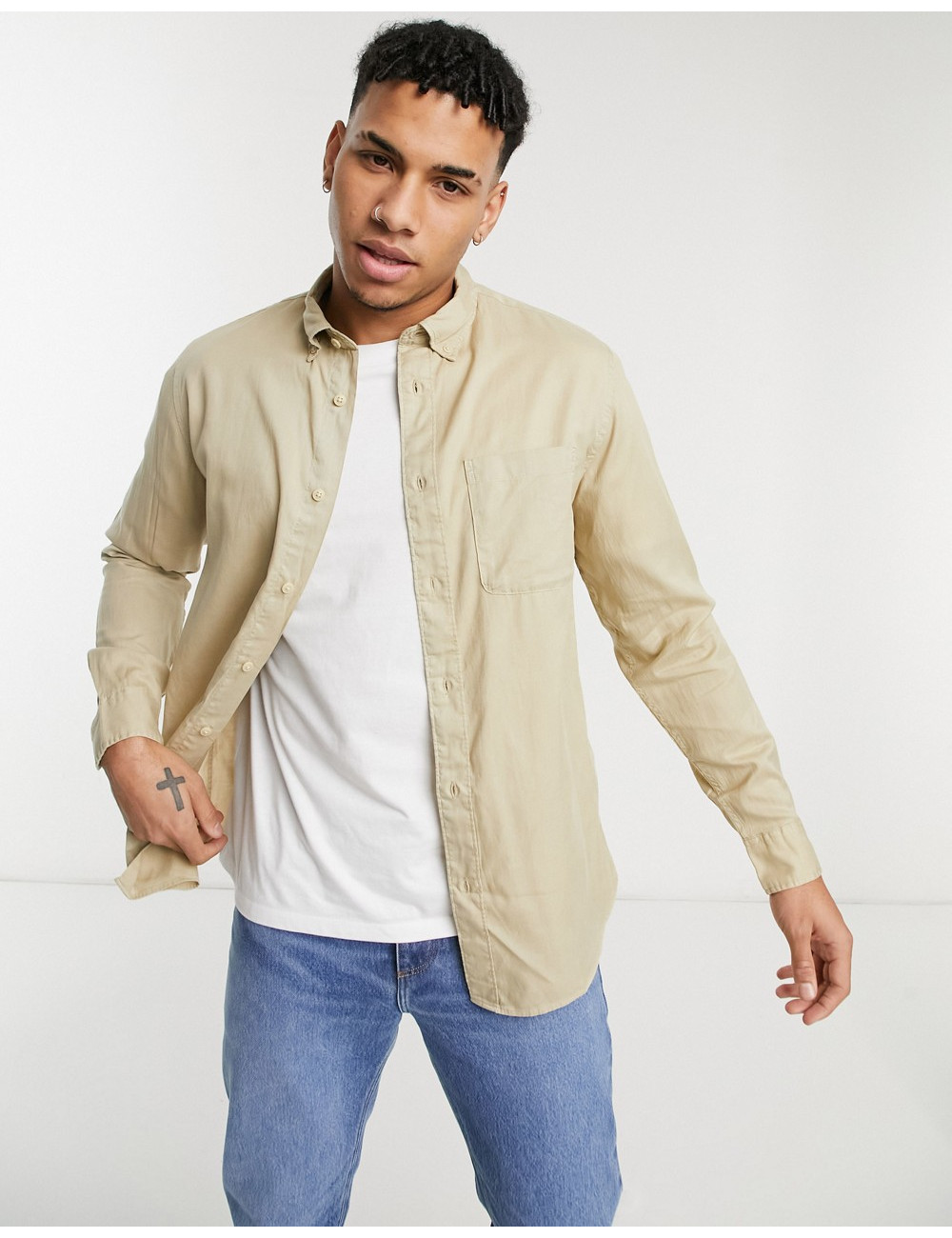 Selected Homme shirt in beige