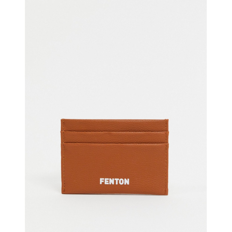Fenton card holder in tan