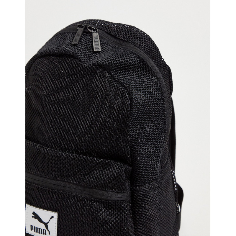 Puma mesh backpack in black