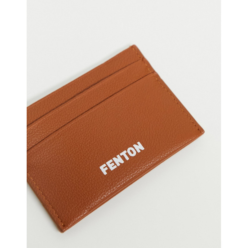 Fenton card holder in tan