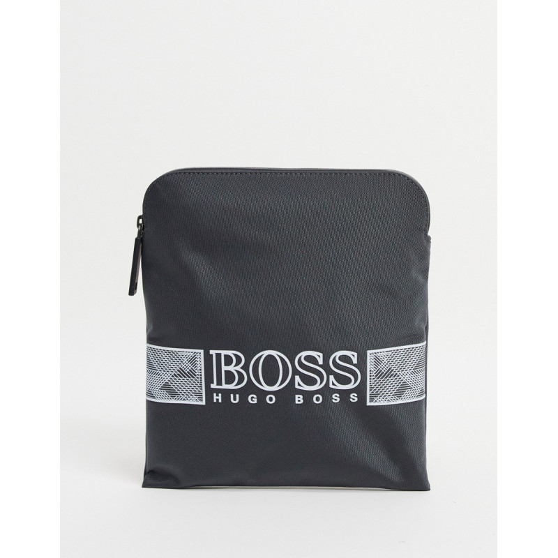 BOSS logo messenger bag in...