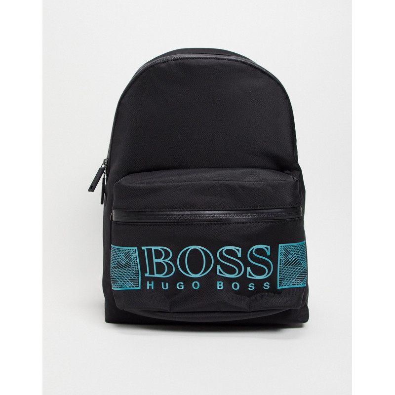 BOSS logo backpack in black