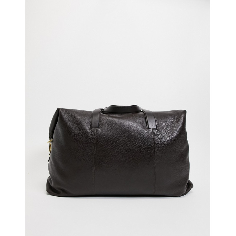 Reiss owen leather holdall