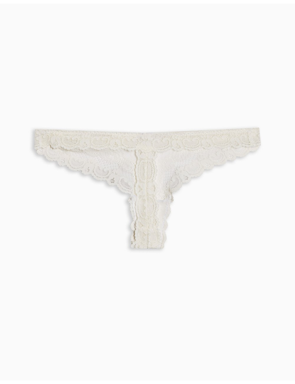 Topshop lace thong in ivory