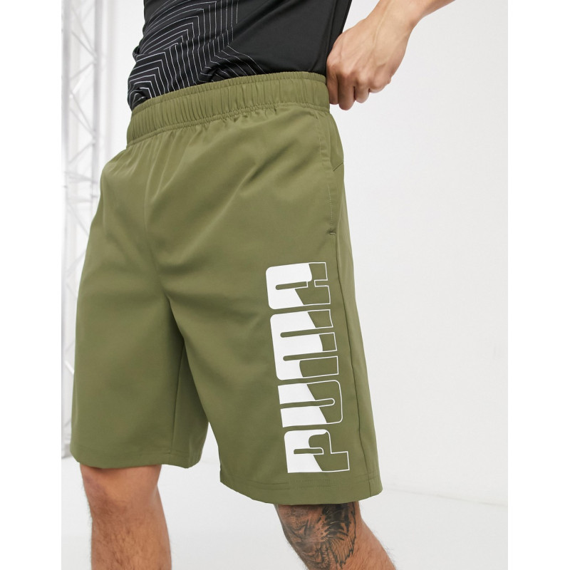 Puma logo woven shorts in...