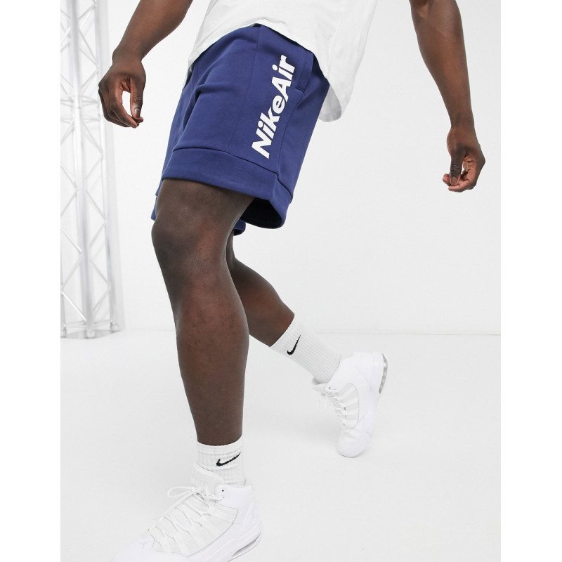 Nike Air fleece shorts in navy