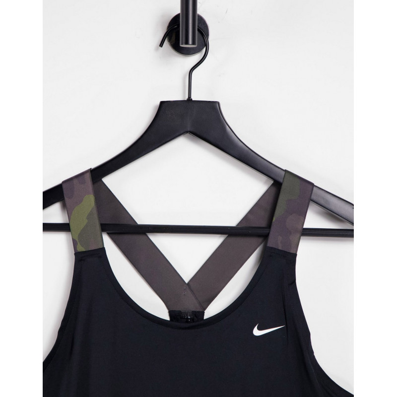 Nike Strap Vest Top in black