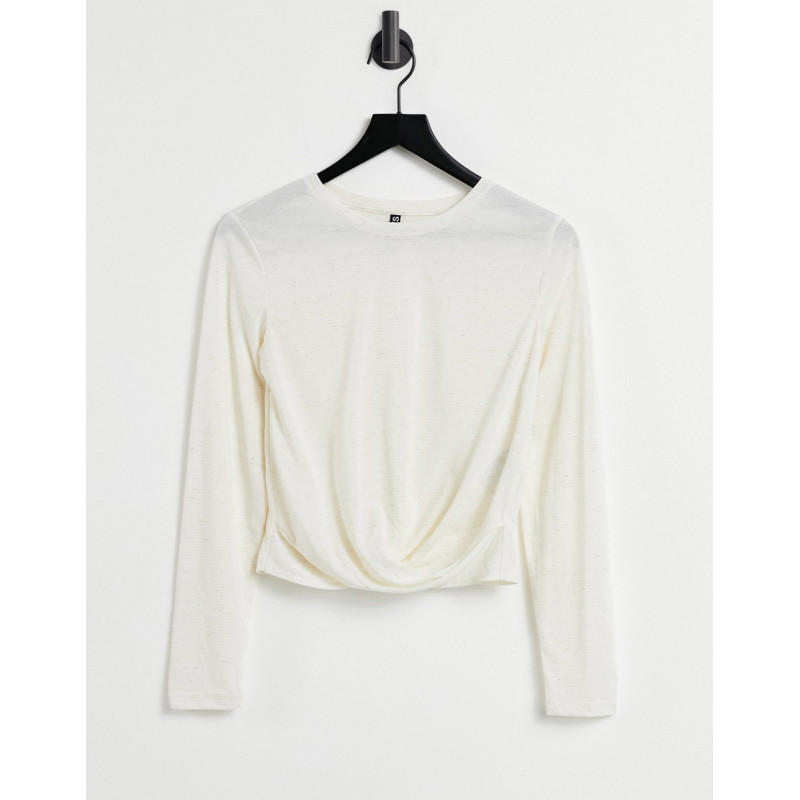Pieces long sleeve knot top...