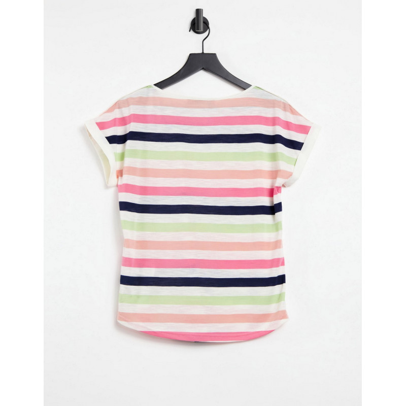 Oasis stripe t-shirt in white