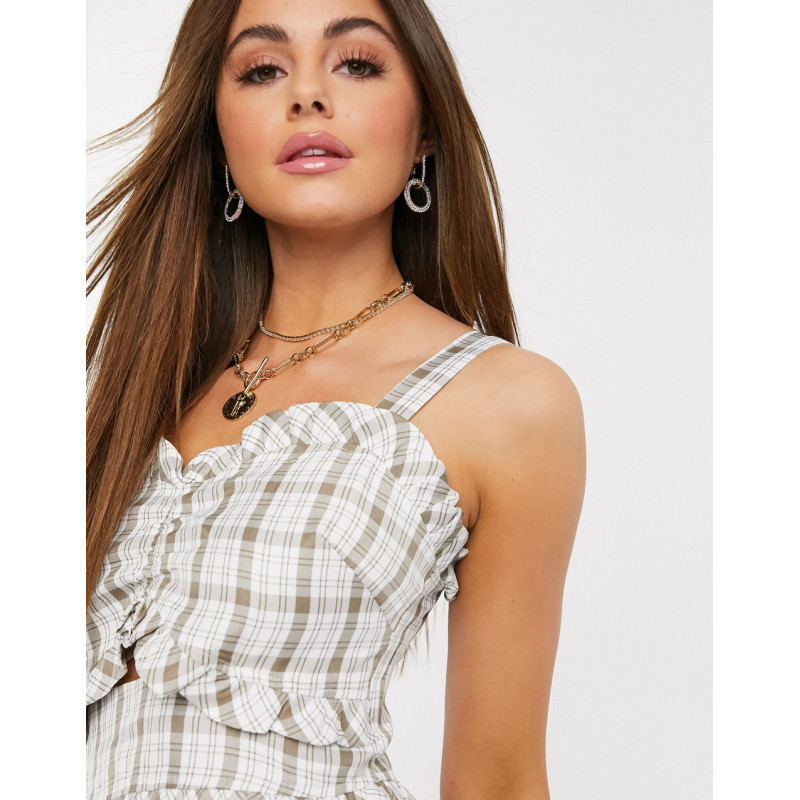 Missguided frill neck cami...