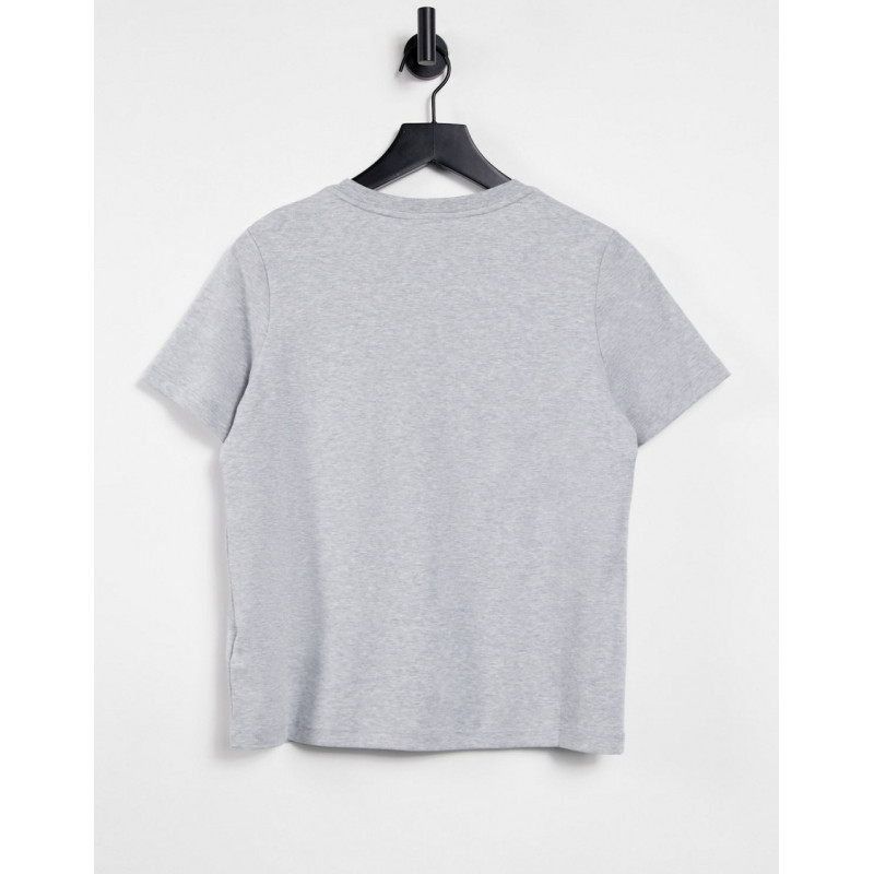 Lacoste slogan t-shirt in grey