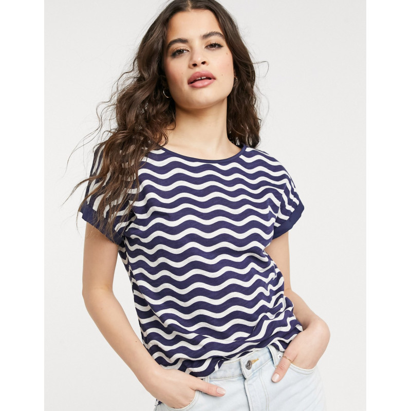 Oasis stripe t-shirt in blue
