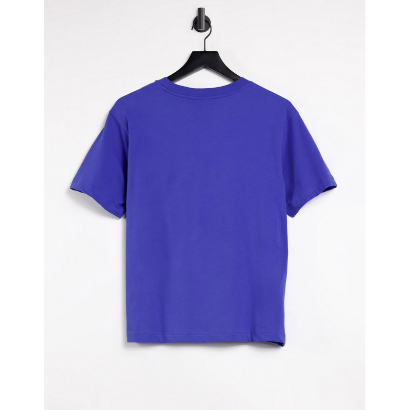 Monki slogan t-shirt in blue