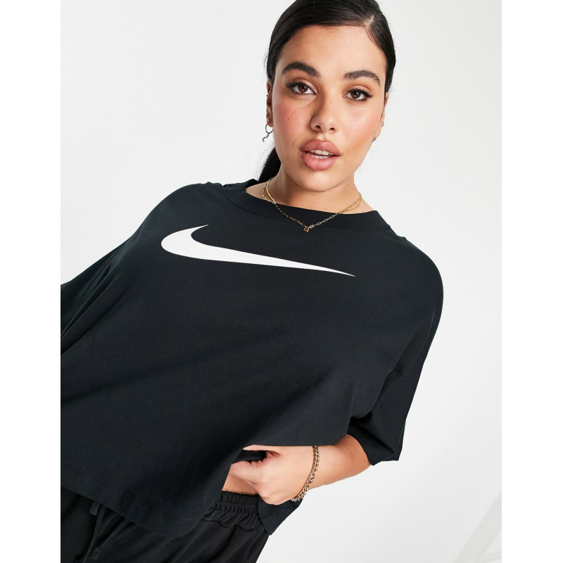 Nike Plus Swoosh Top in black
