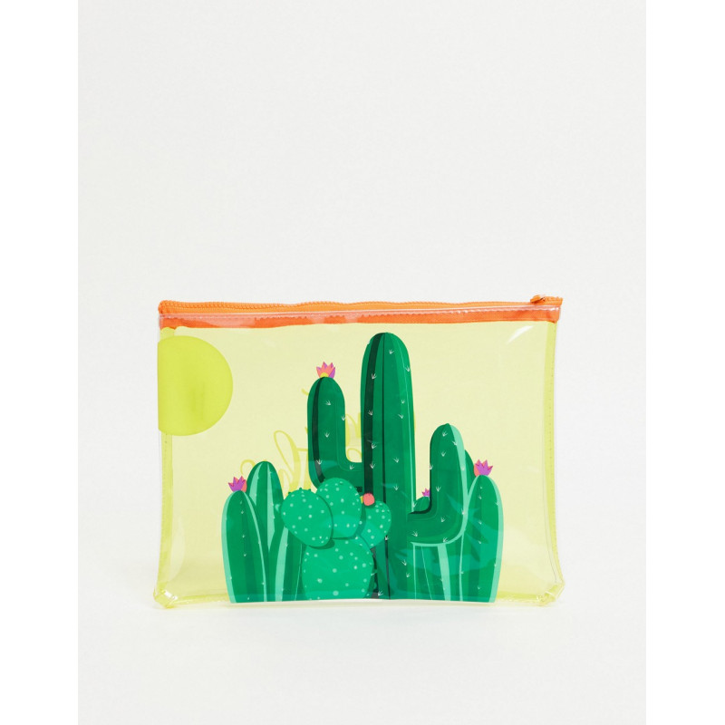 Sunnylife cactus zipper pouch