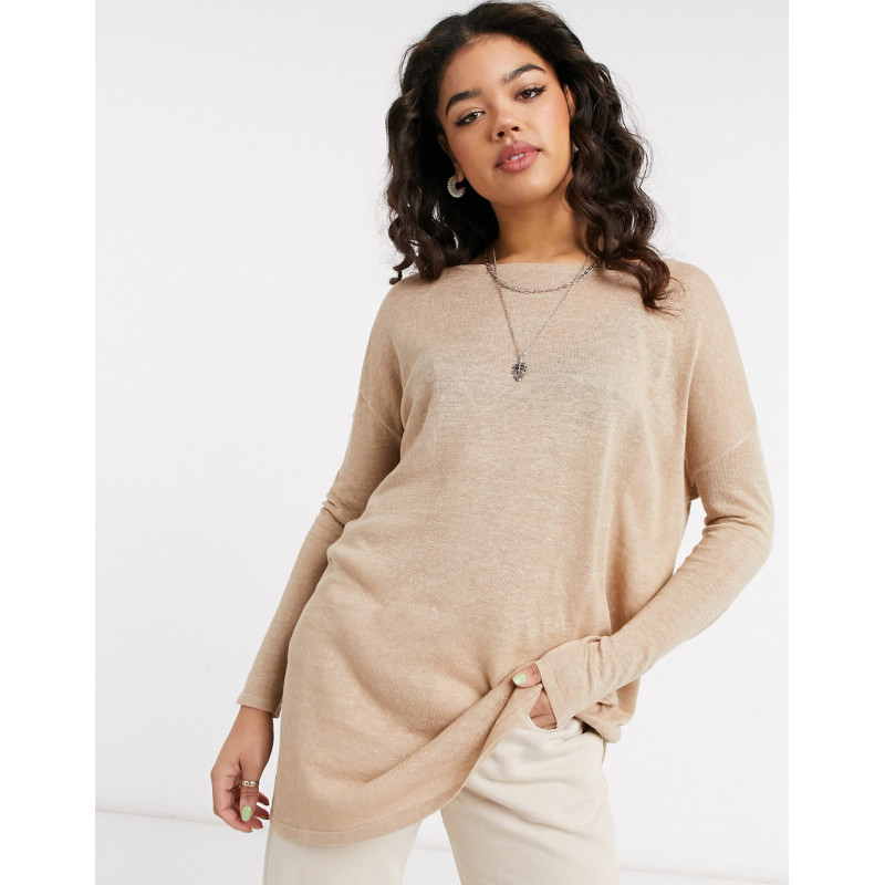 Vila knitted tunic top in...