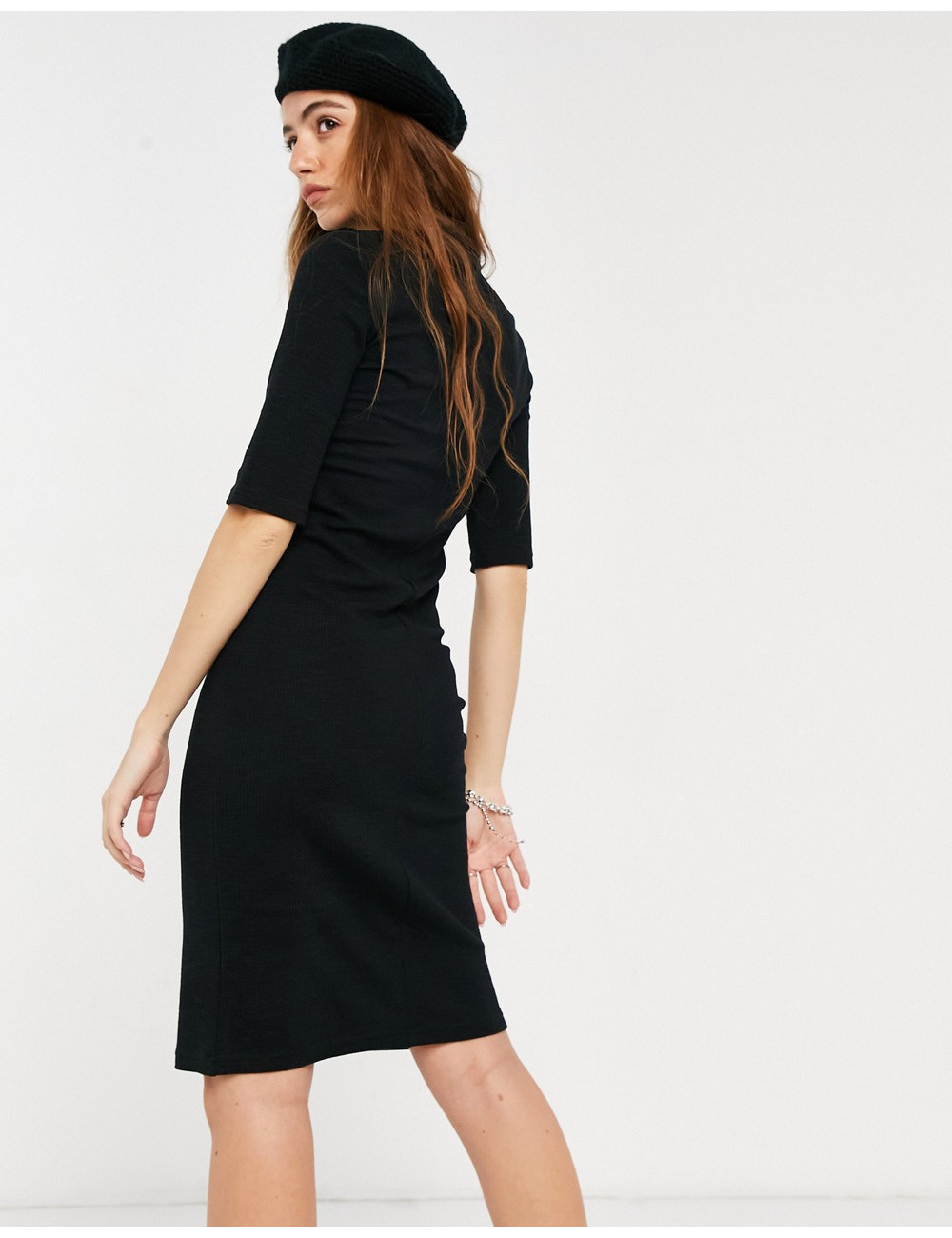 Only midi dress with high...