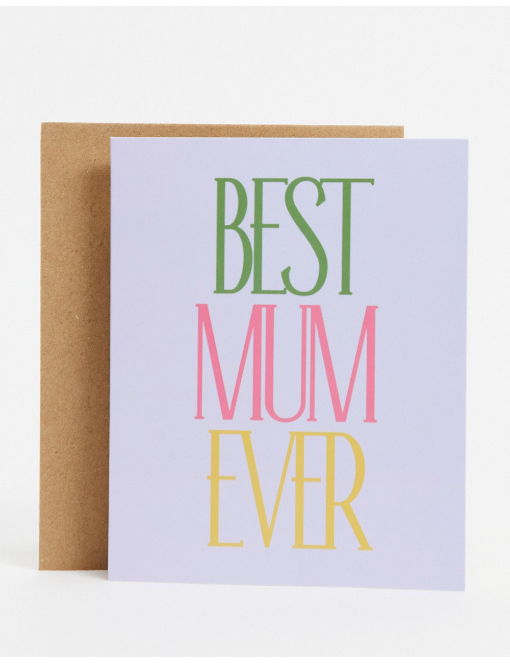Typo Mother's Day card with...