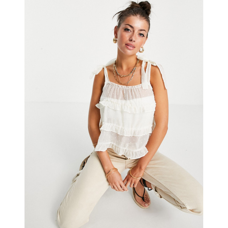 Vila frill detail cami with...