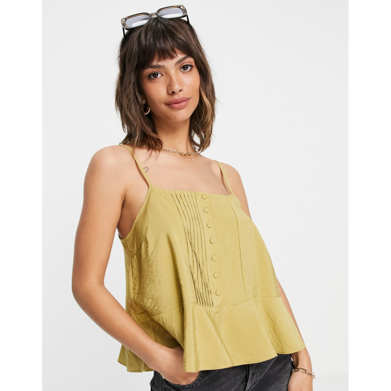 Y.A.S button front cami top...