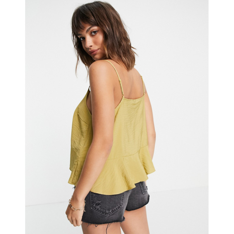Y.A.S button front cami top...