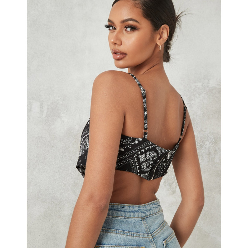 Missguided crop cami with...