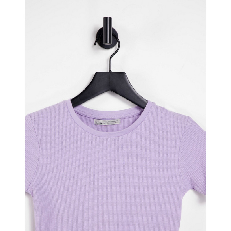 Pull&Bear crop t-shirt with...