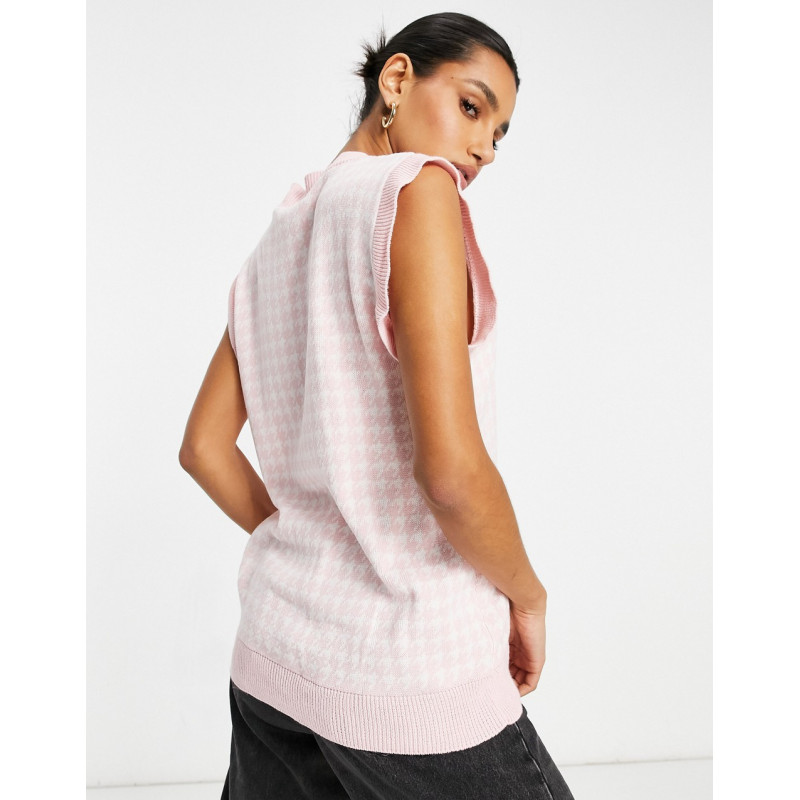 NaaNaa knitted vest in pink...