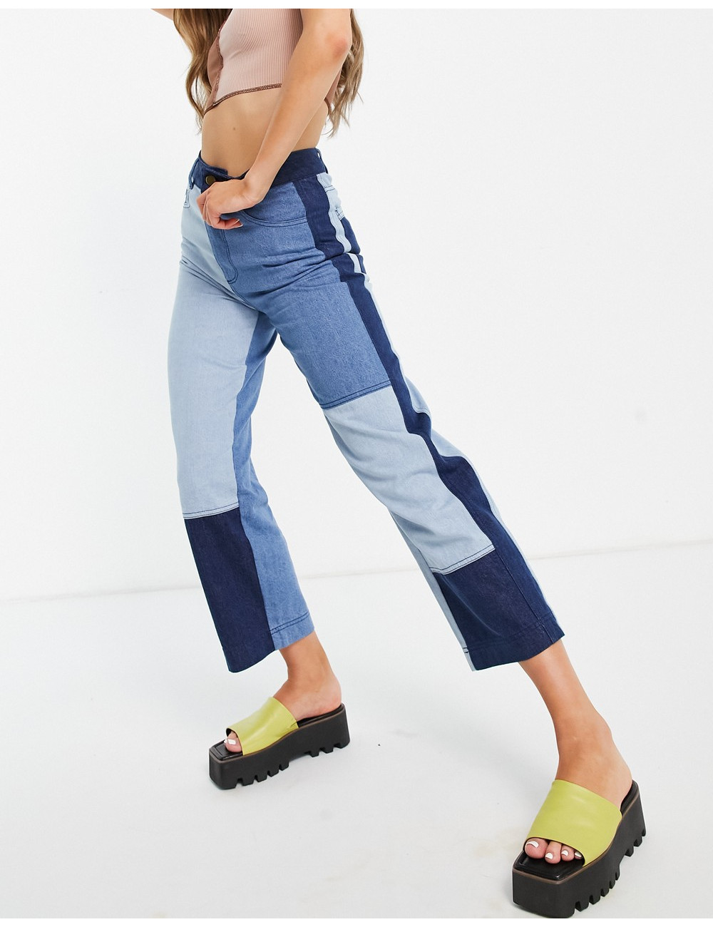 Whistles patchwork jean in...