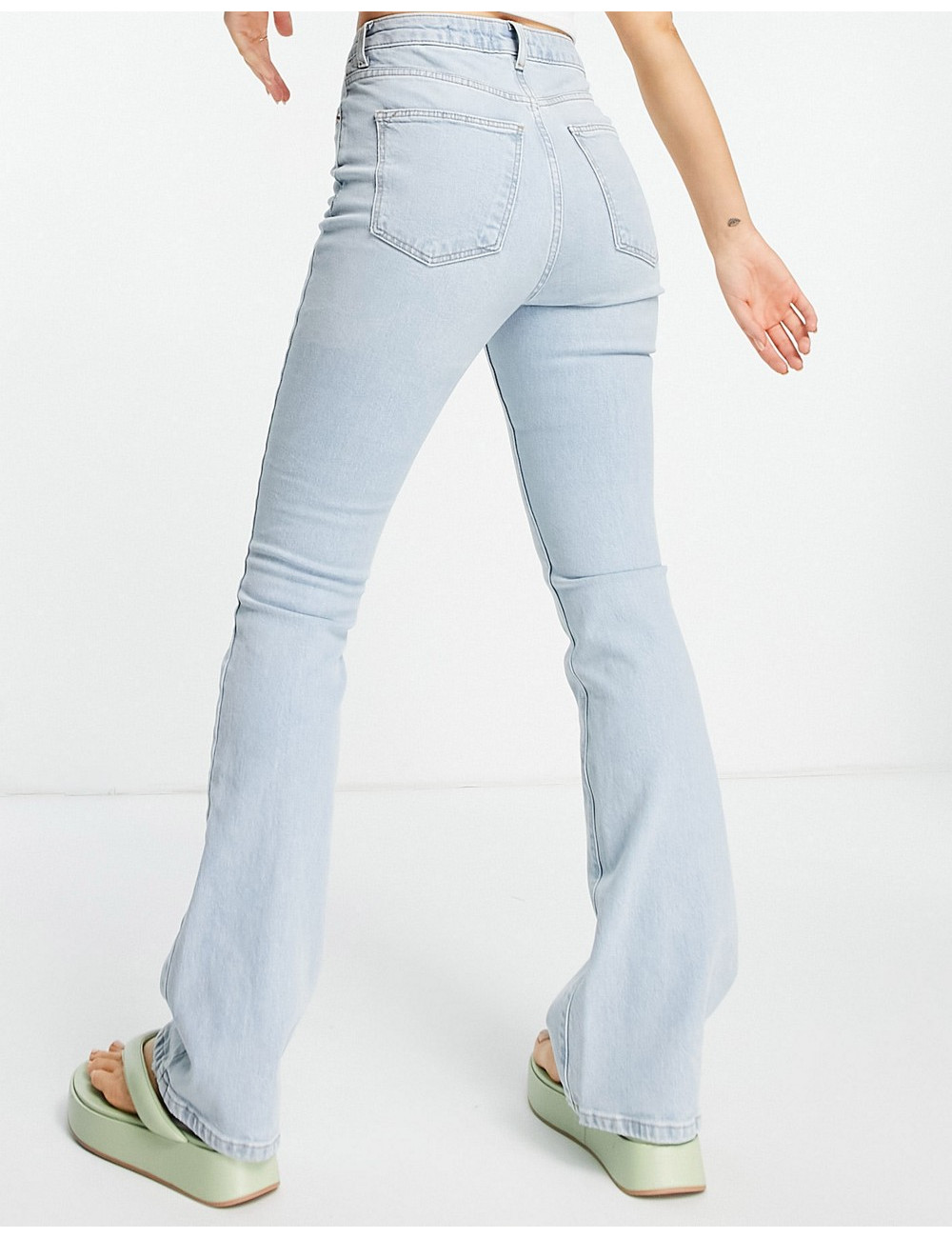 New Look flare jeans in mid...