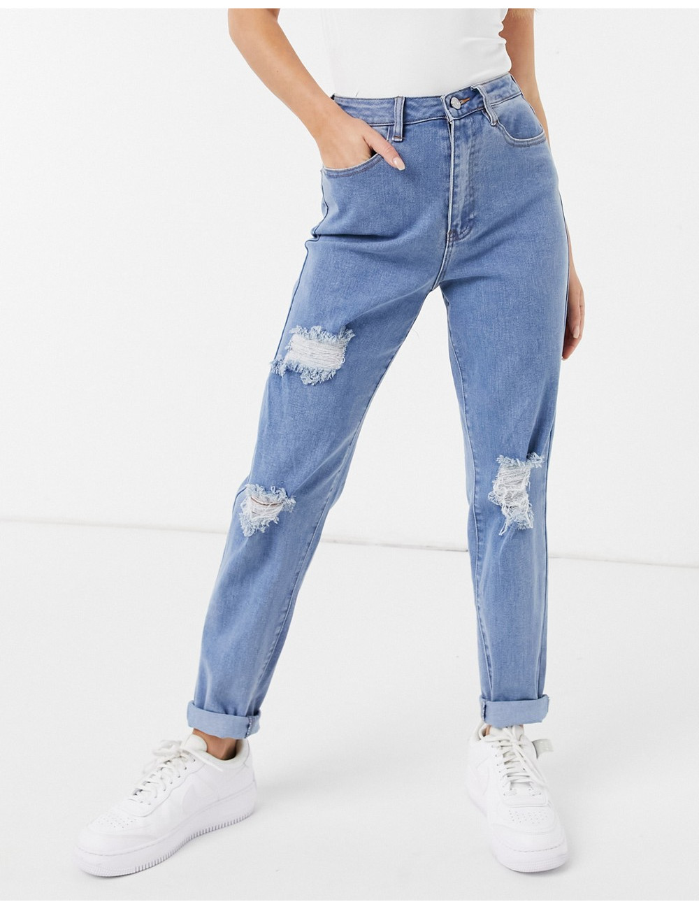 Missguided mom jean with...