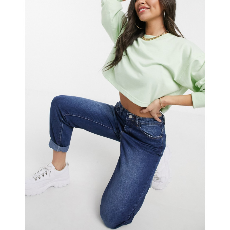 Missguided mom jeans in blue
