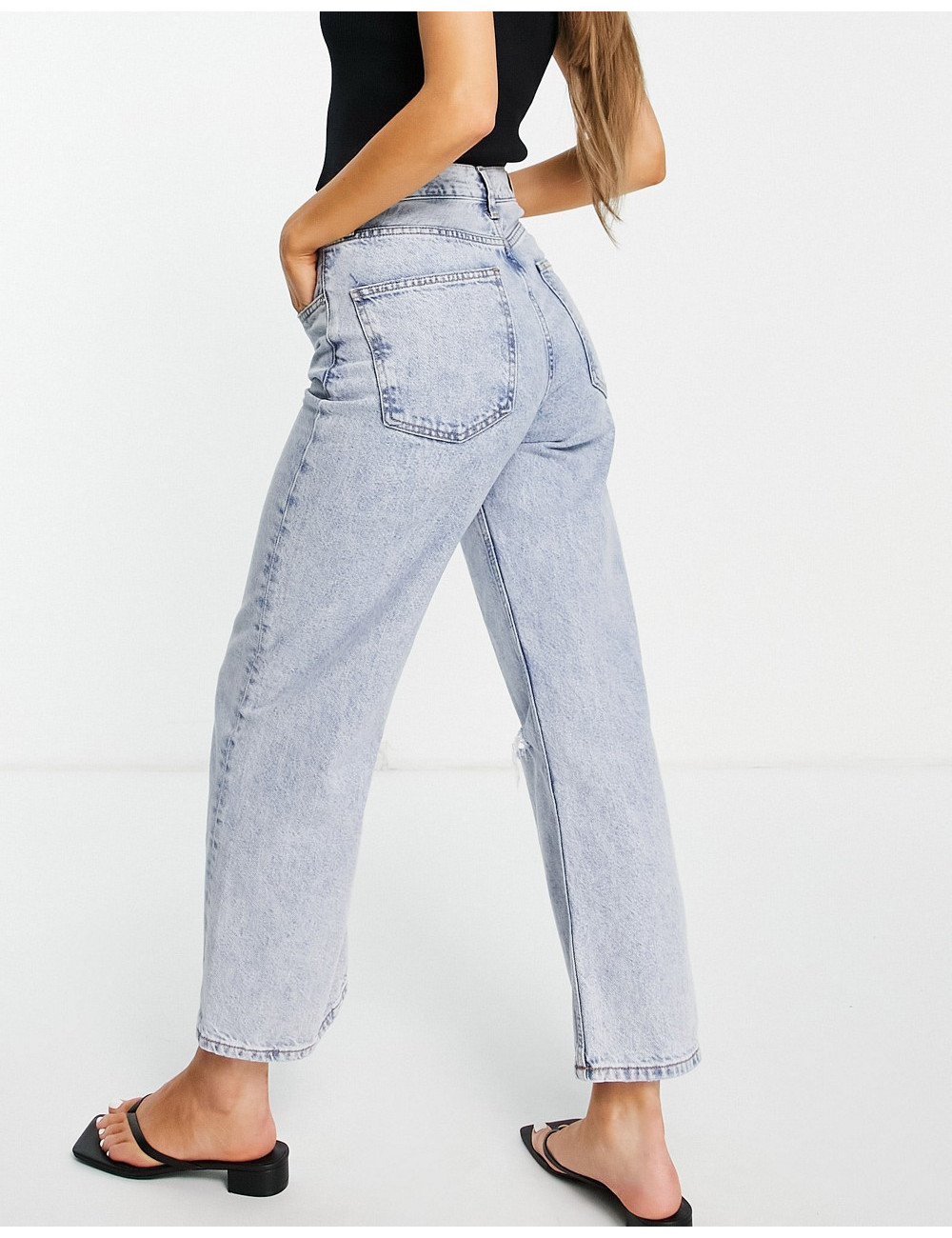 Mango straight jeans with...