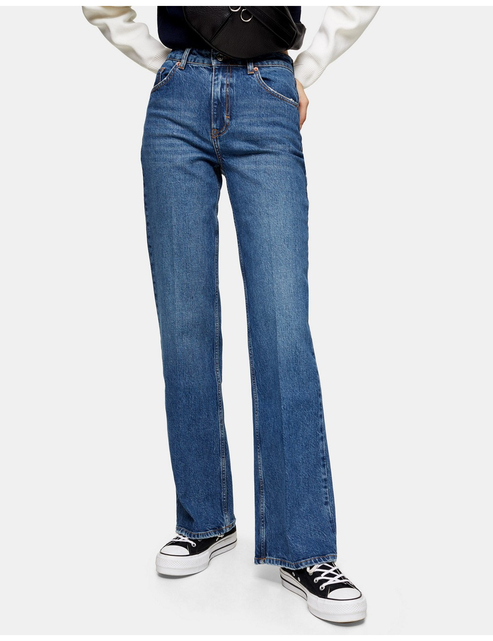Topshop Relaxed Flare Jean...