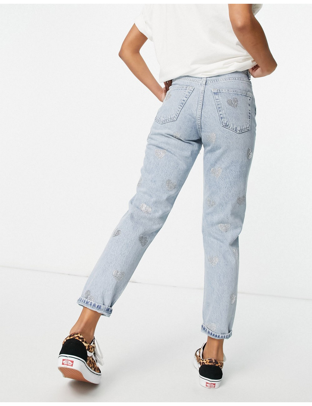 Topshop mom jeans with...