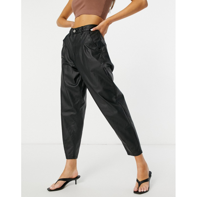 Missguided coated mom jean...