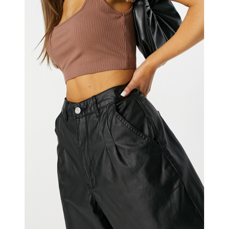 Missguided coated mom jean...